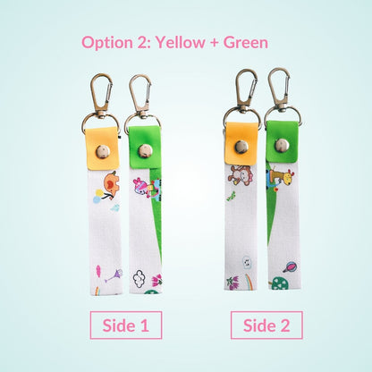 name tag 2 pcs animal colorful for kids bag
