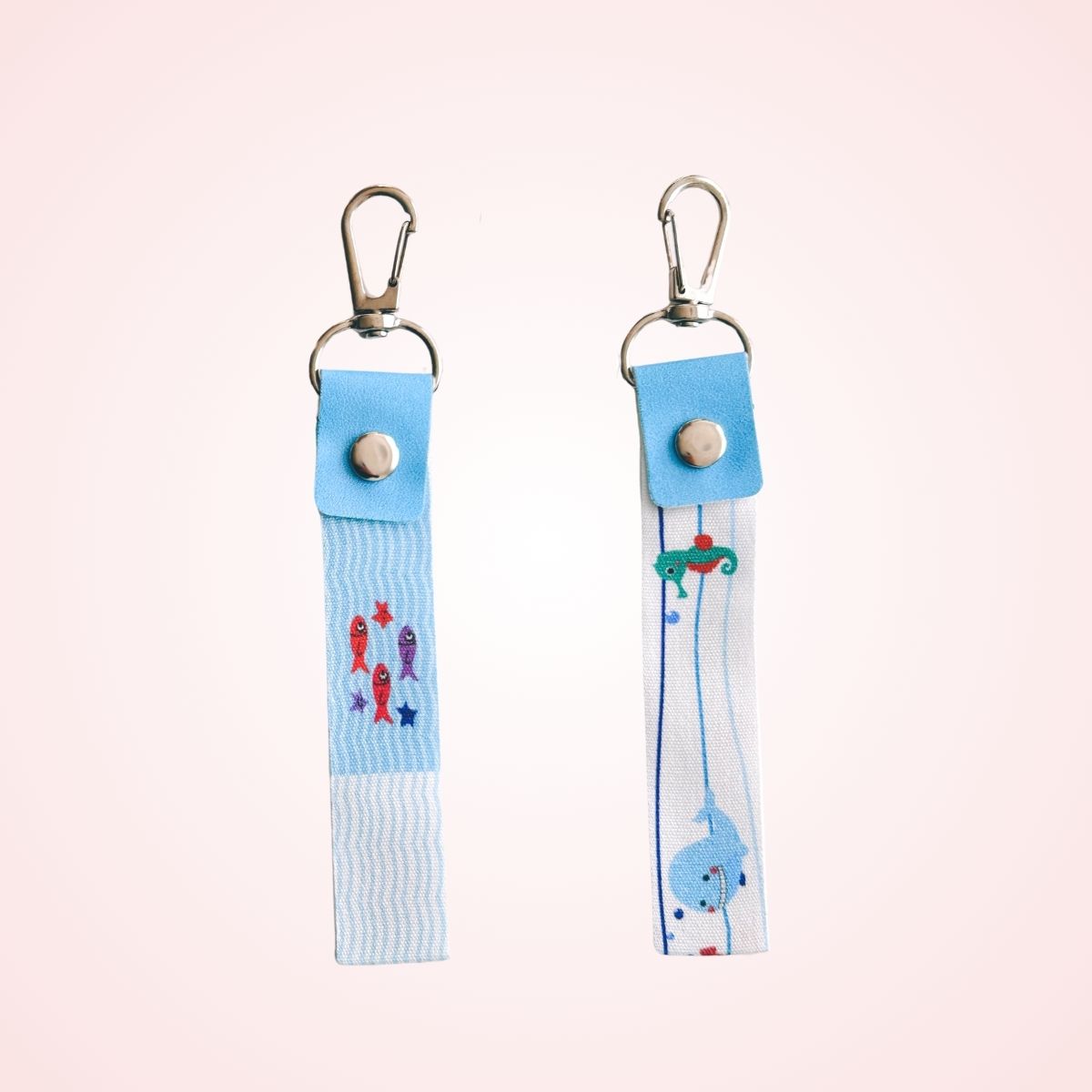 name tag 2 pcs blue colorful for kids bag