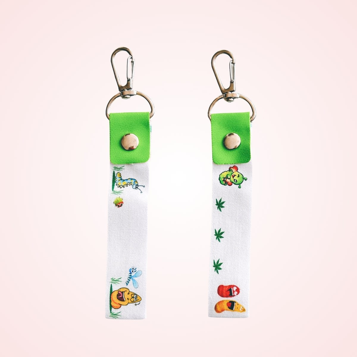 name tag 2 pcs green colorful for kids bag