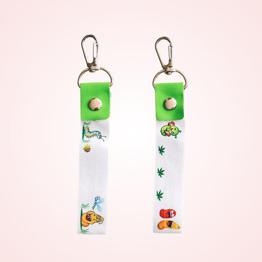 name tag 2 pcs green colorful for kids bag