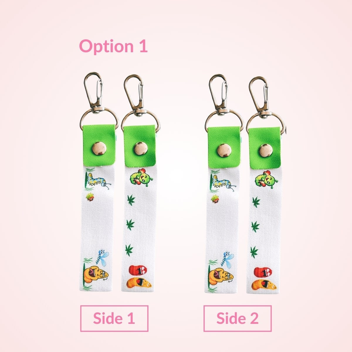name tag 2 pcs green colorful for kids bag